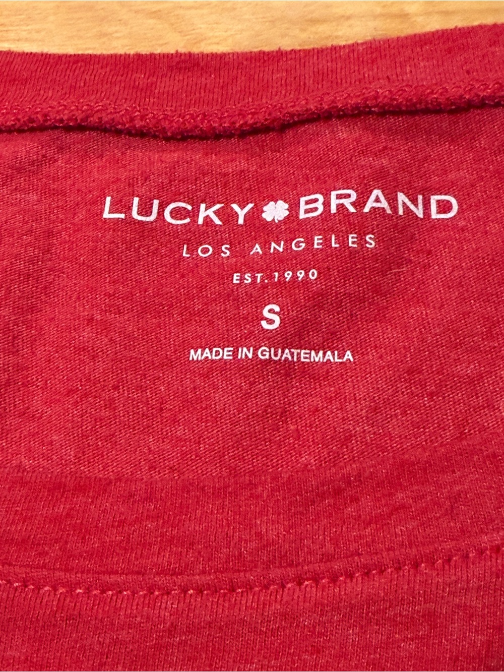 Lucky Brand Women's Red Floral Graphic Tee - Picture 2 of 3